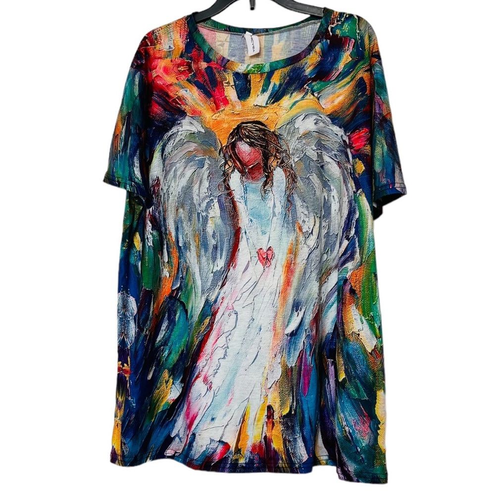 🌺3 For $10 Chicyea Kaleidoscope Angel Tee
